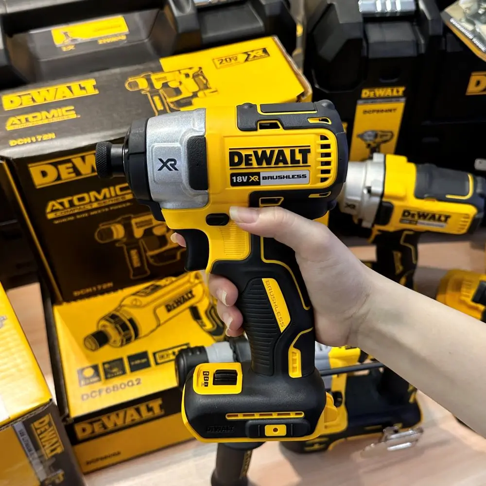 DEWALT 18V rázový ovladač bezuhlíkový vrtačka DCF887N 1/4-inch akumulátorové vrtačka elektrický šroubovák 205NM rázový ovladač energie nářadí