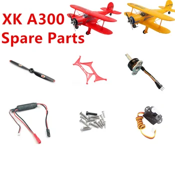 WLtoys XK A300 RC 비행기 예비 부품, 프로펠러 모터 서보 랜딩 기어 페어링 메인 보드 ESC 바디 쉘 윙 리시버