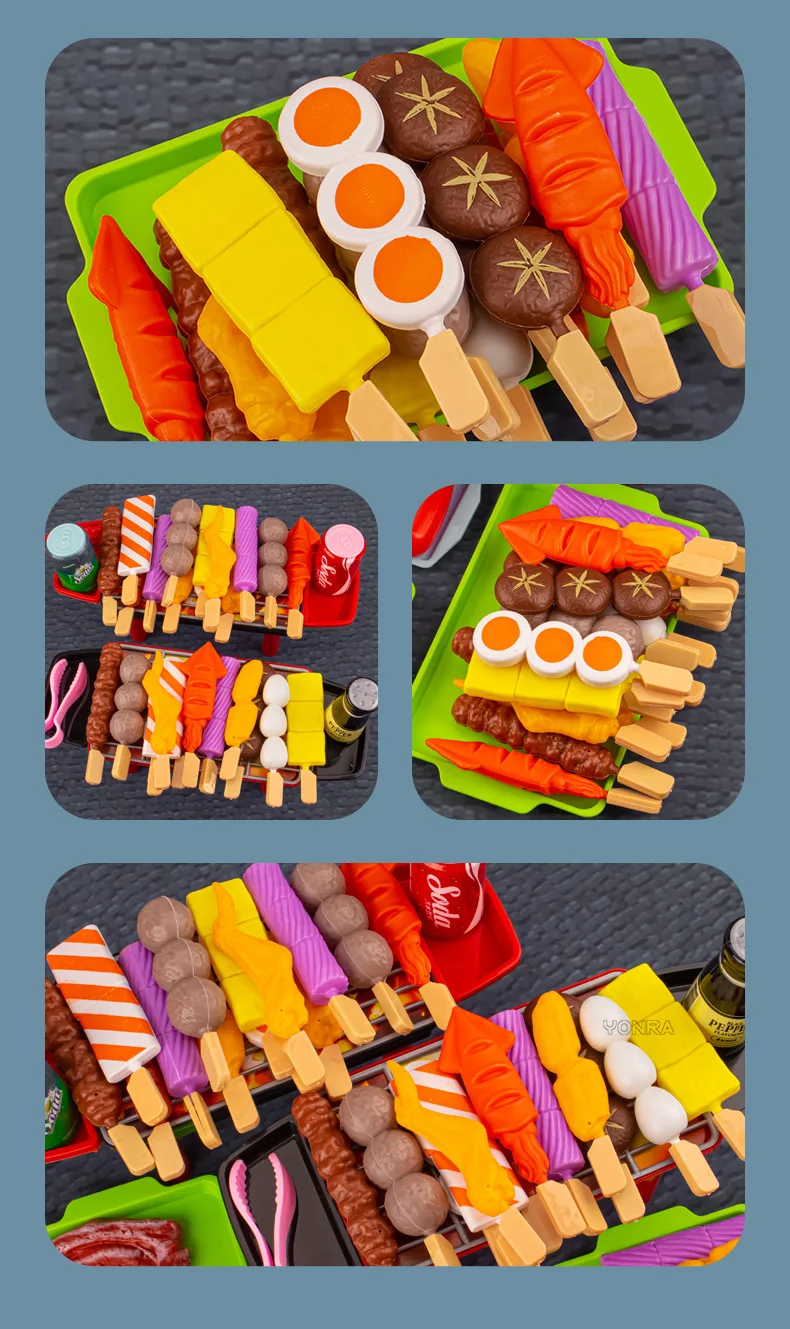 Mini Küche Pretend Spielen Spielzeug Grill Set kinder Kochen Simulation Lebensmittel Multi-set Weihnachten Geschenk Für Kinder Kleinkinder – Detail 10