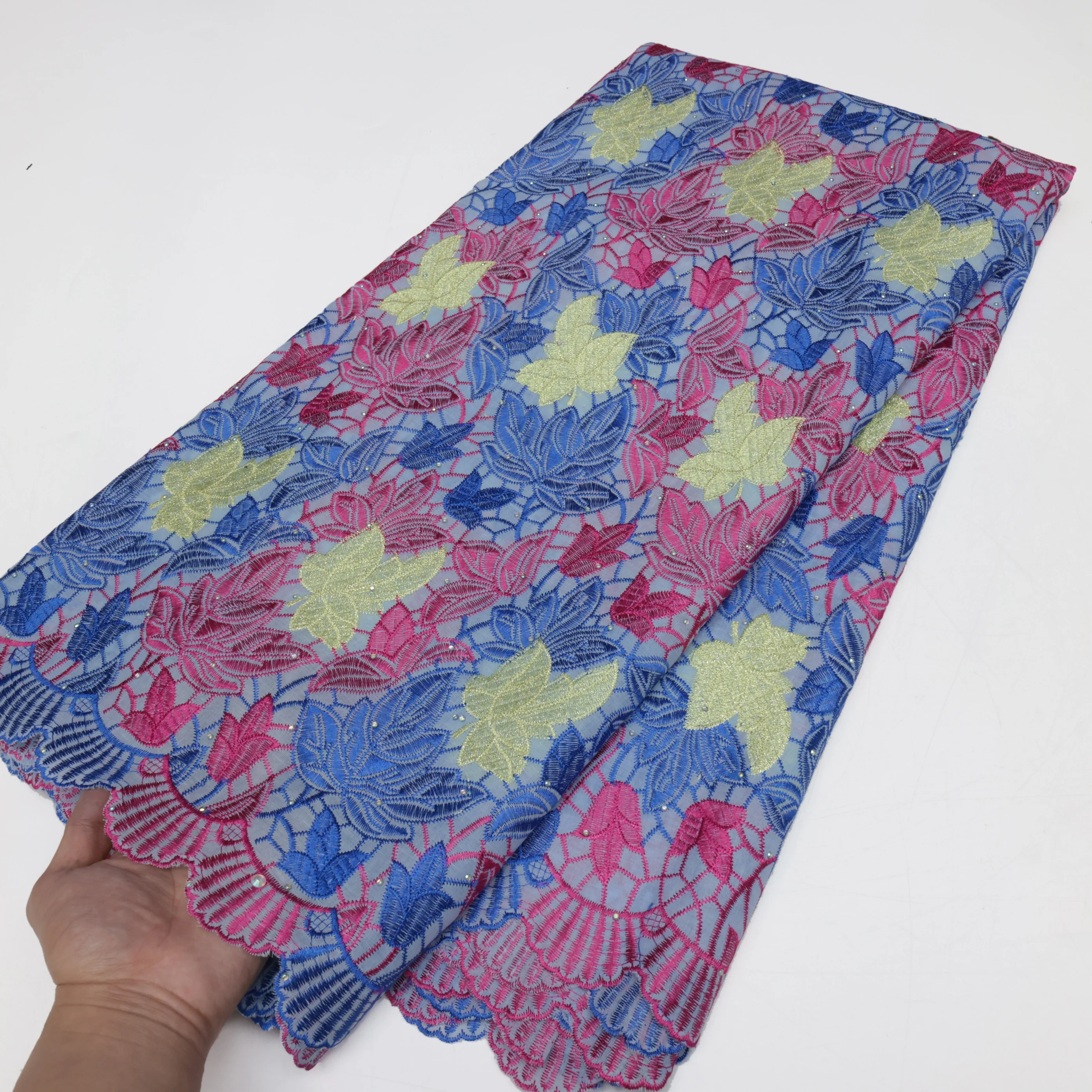 

New African African Cotton Lace Fabric 2025 High Quality Nigerian Swiss Voile Lace In Switzerland For Elegant Wedding Dress Sew