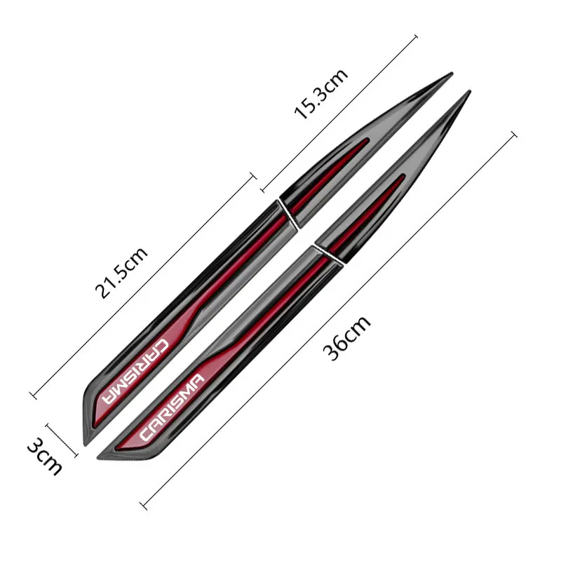 สติกเกอร์โลหะสำหรับรถยนต์มิตซูบิชิ carisma ปีกด้านข้างรูปลอกตัวถังอุปกรณ์เสริมภายนอก