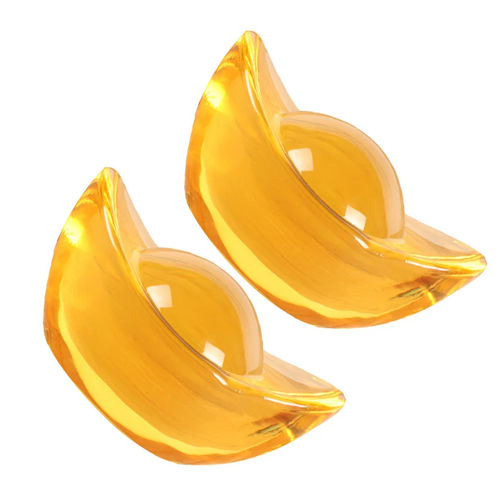 

2Pcs Gold Ingot Ornament Simulation Elegant Desktop Decoration Home Office Showcase Table Decor Decoration Gold Ingot Ornament