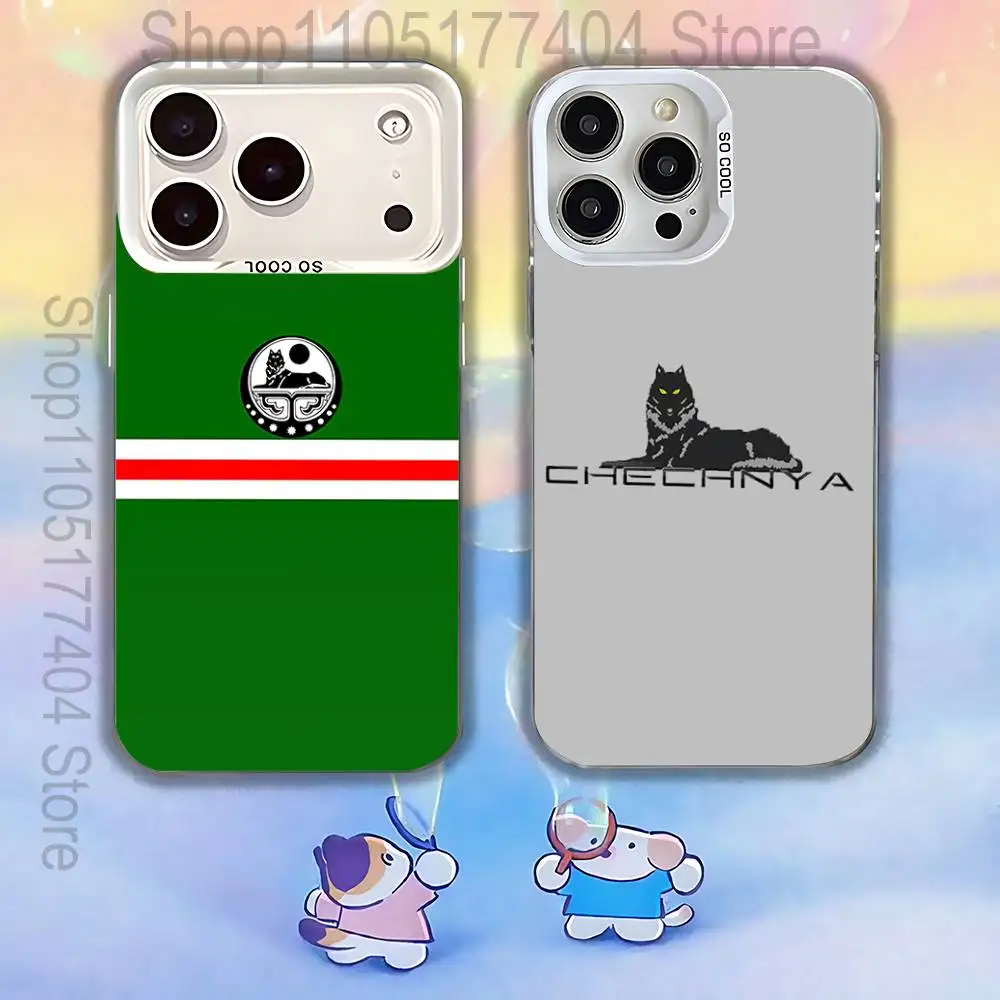 

Art Chechen Coat Of Arms Phone Case For iPhone 17,16,13,12,X,11,15,14,Pro,Max,Plus,SE4,Air,Mini White IMD HD Matte