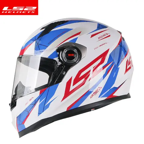 Casco moto originale LS2 FF358 LS2 Draze Caschi integrali Uomo Donna Caschi da corsa per moto Moto Safety Cascos Para Moto