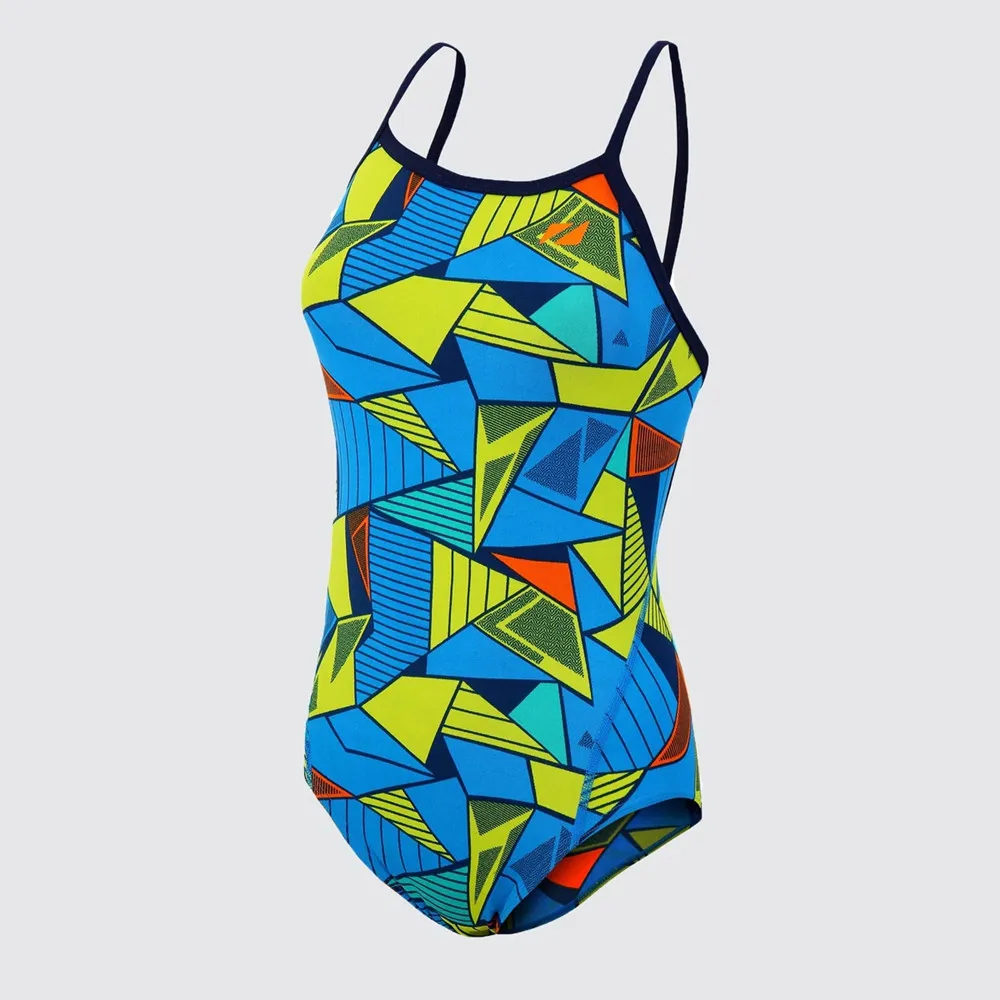 Zone3 Women Sexy Swimsuit Cozy Skinsuit Open Water Swimming Pool Long Training Comfortable Swimwear Competition Training Suit