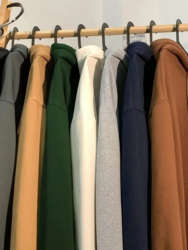 

Мужская толстовка оверсайз с меховой подкладкой, утепленная, с длинными рукавами, универсальная повседневная верхняя одежда, модная одежда