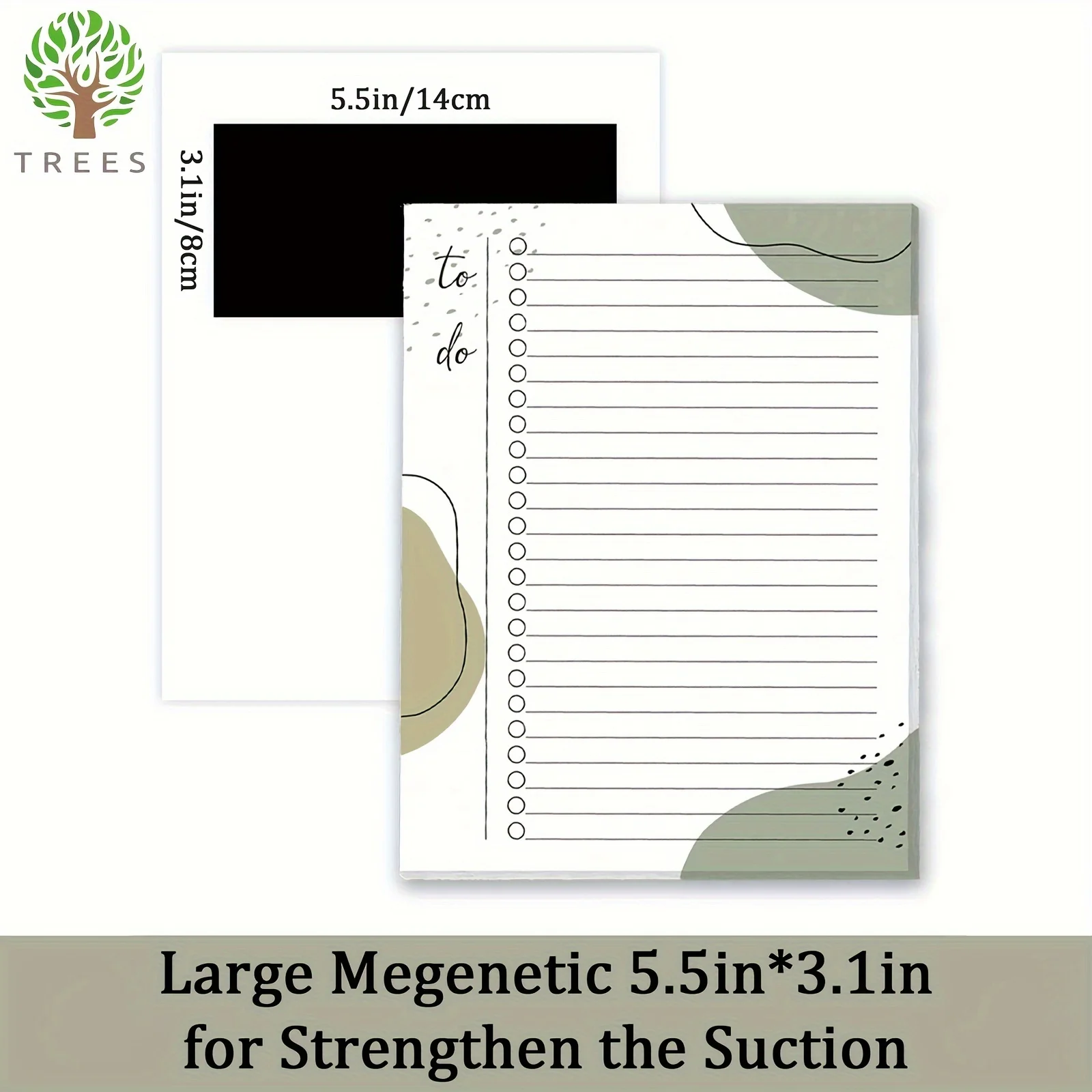 52 sheets Daily To Do List Notepad - Undated Task Planner for Work - Thick Paper Productivity Notebook With magnetic suction