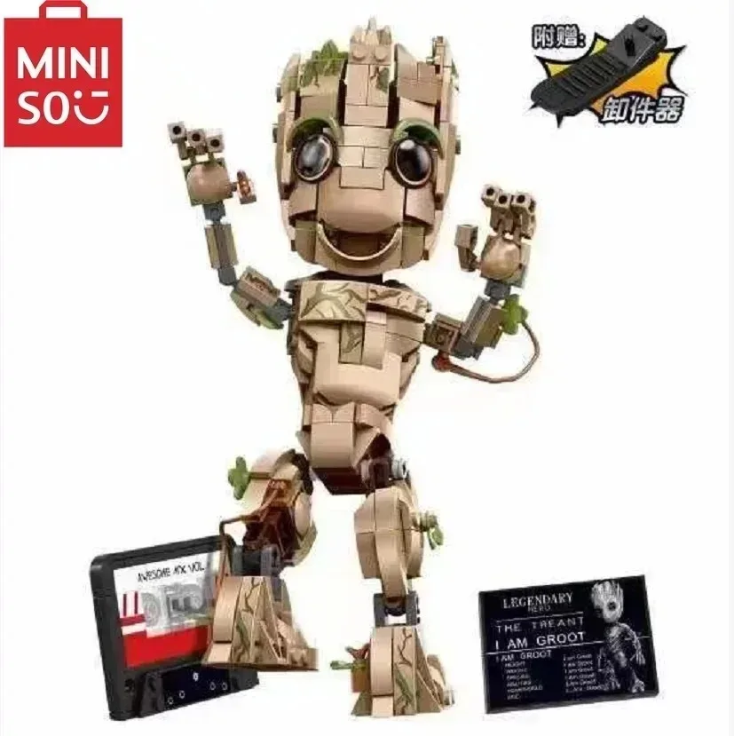 I Am Groots Compatible With Rose 76217 Building Kit Toys For Boys Bricks Tree Baby Groots Model Play Display Gift For Kids Toy