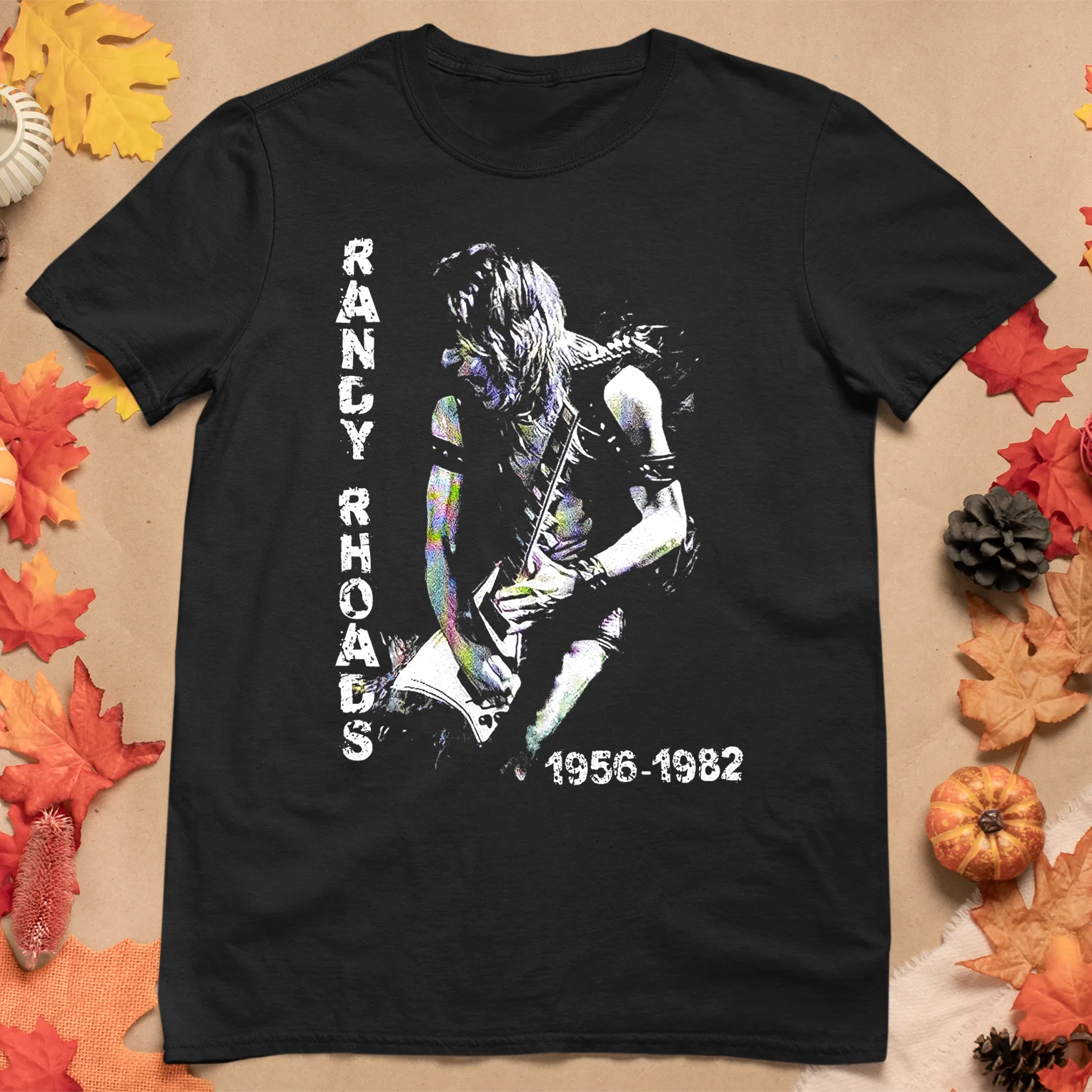 Retro Guitarist RANDY RHOADS 1956-1982 Concert Black Unisex S-4XL T-Shirt NE189