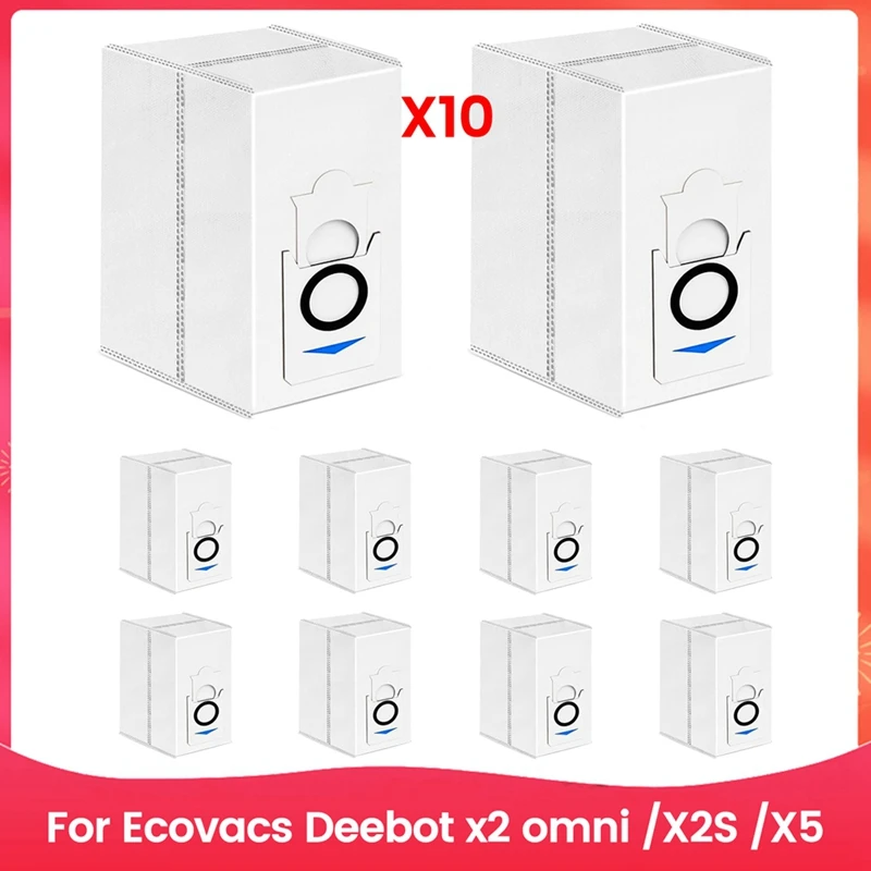 

Vacuum Cleaner Bags For Ecovacs Deebot X2 Omni /X2S /X5, Vacuum Cleaner Bags Accessories Replacement Parts-AA70
