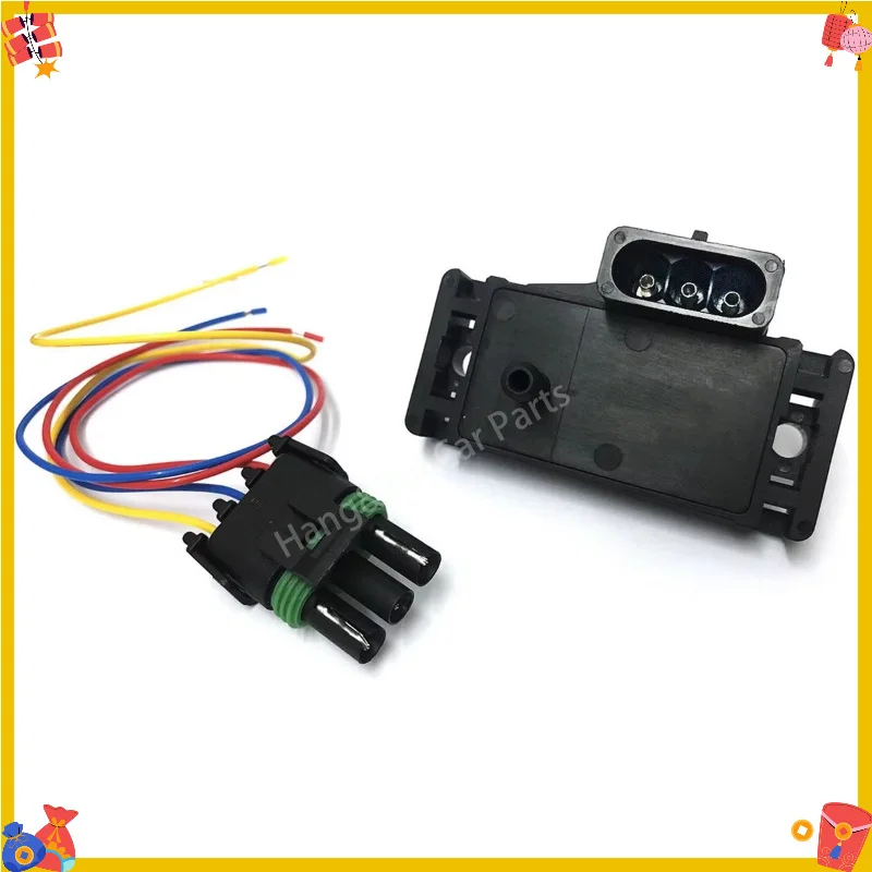 12223861 N60R-3 Bar Map Manifold Absolute Pressure Sensor Turbo Boost Wire Plug Pigtail For Cadillac Pontiac Buick
