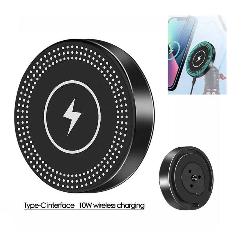 Handyhalter Ständer Magnetisches kabelloses Ladegerät 15W Stativadapter 1/4 Halterung Kaltschuh für MagSafe Magnetladestation