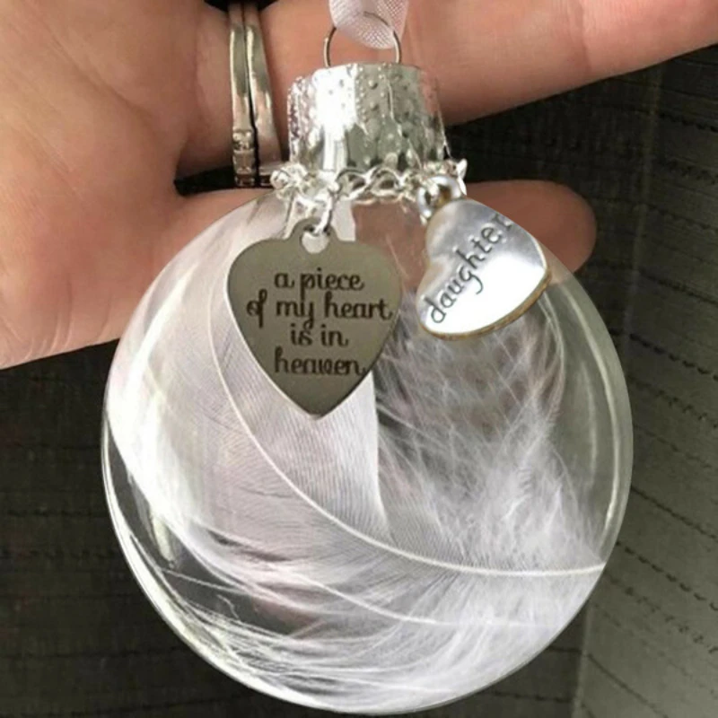 Christmas Ball Hanging Ornament, Pendant for Decorations, I Have An Angel in Heaven Memorial, Home Decor, 2024