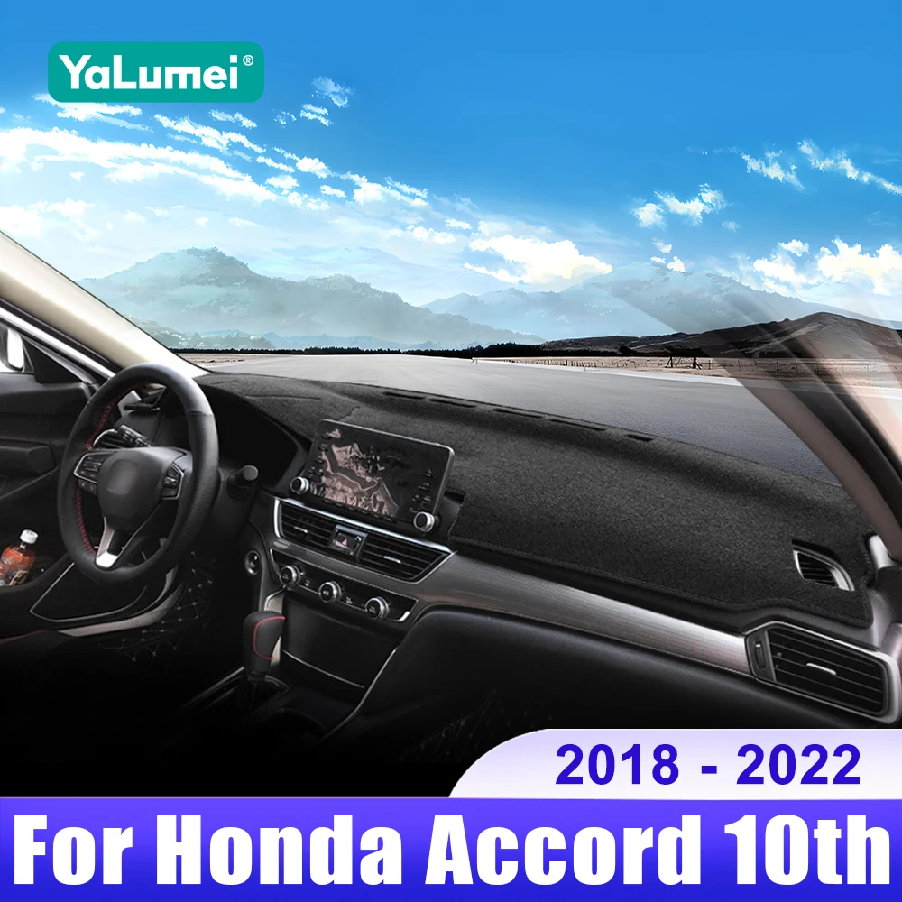 

For Honda Accord 10th 2018 2019 2020 2021 2022 Accord 10 Car Dashboard Sun Shade Cover Instrument Desk Non-slip Pad Accessories