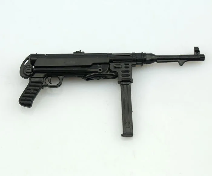 Mini mitraillette MP40, arme à feu assemblée en plastique de la seconde guerre mondiale, modèle de puzzle pour figurine d\'action de 12 pouces,