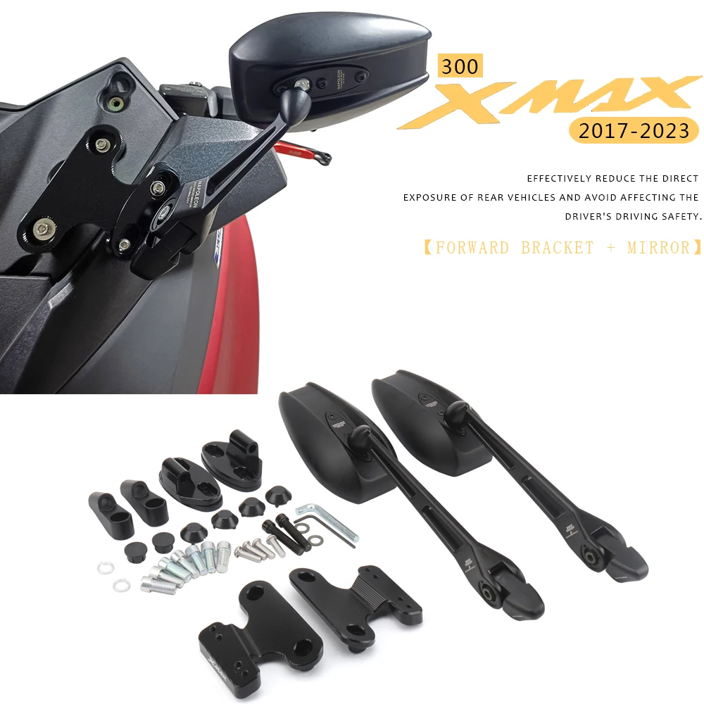 

For YAMAHA X-MAX 300 XMAX300 X-MAX 300 X-Max300 2017-2023 Motorcycle Accessories Forward Moving Bracket Kit Rearview Mirror