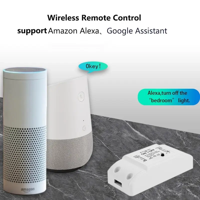 WiFi Smart Switch Universal Breaker Timer APP Wireless Remote Control Automation Works with Alexa Google Home Alice ﻿