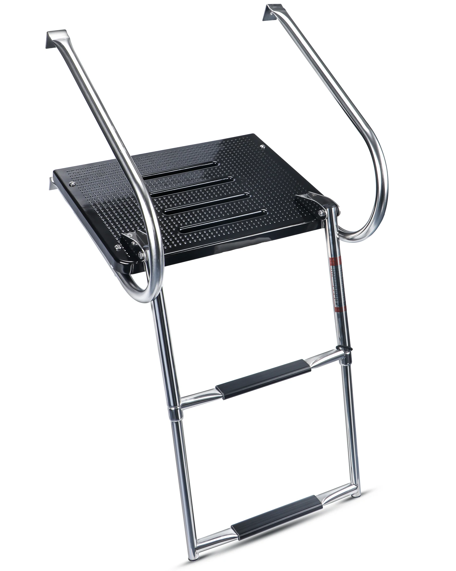 

Stainless steel speedboat yacht launching ladder Non-slip folding telescopic launching ladder Swimming platform with ladder