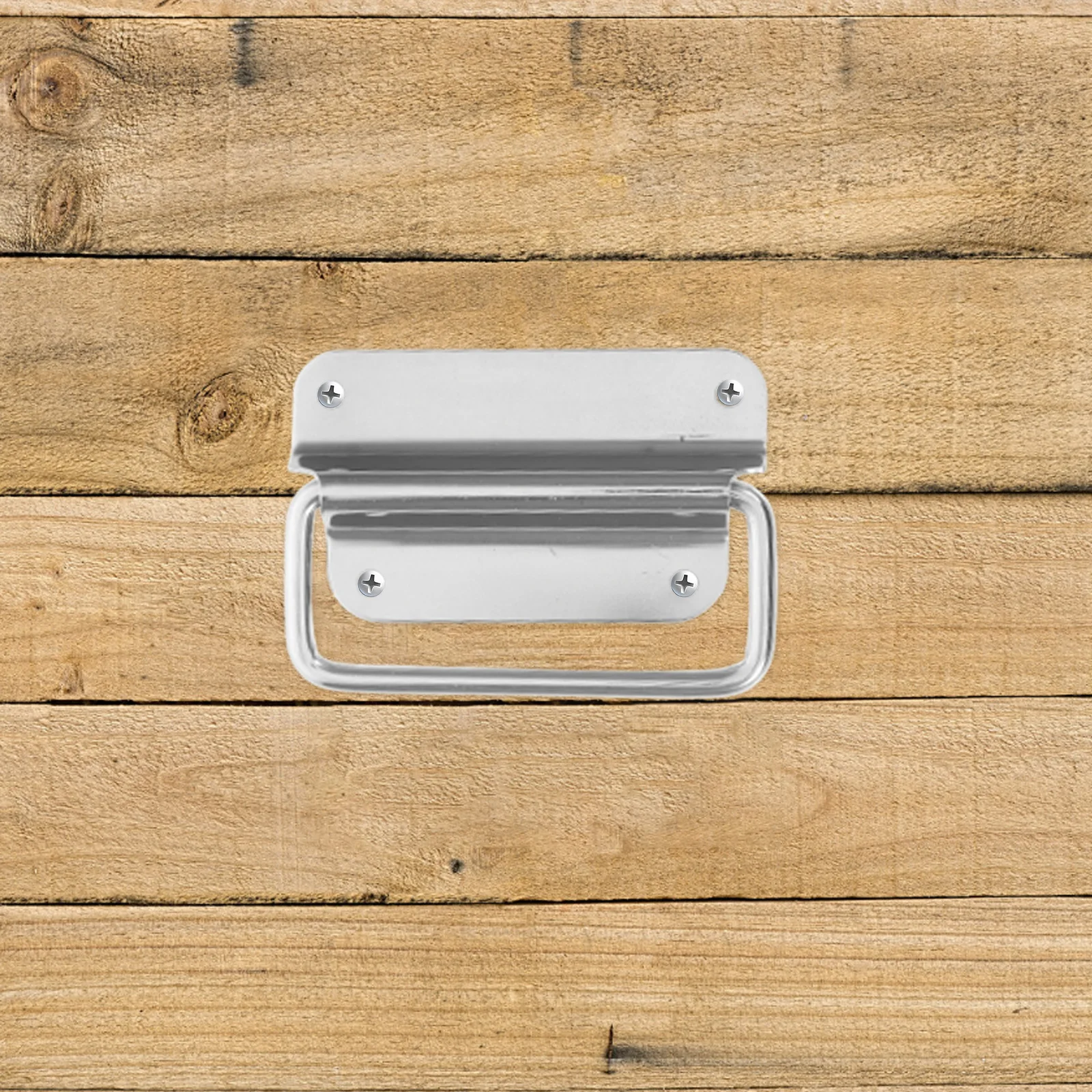 

2Pcs Industrial Iron Box Folding Handles Stainless Steel Heavy Duty Toolbox Pull Chest Hardware Flight Storage Holder Handle