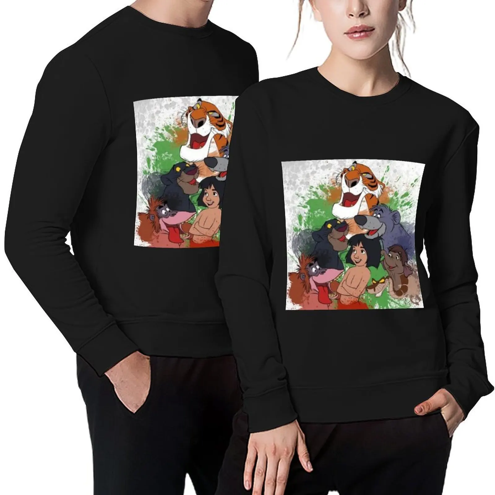

The Jungle Book- All characters Pullover men wear graphic t shirts men fashion men tracksuits sweatshirts for