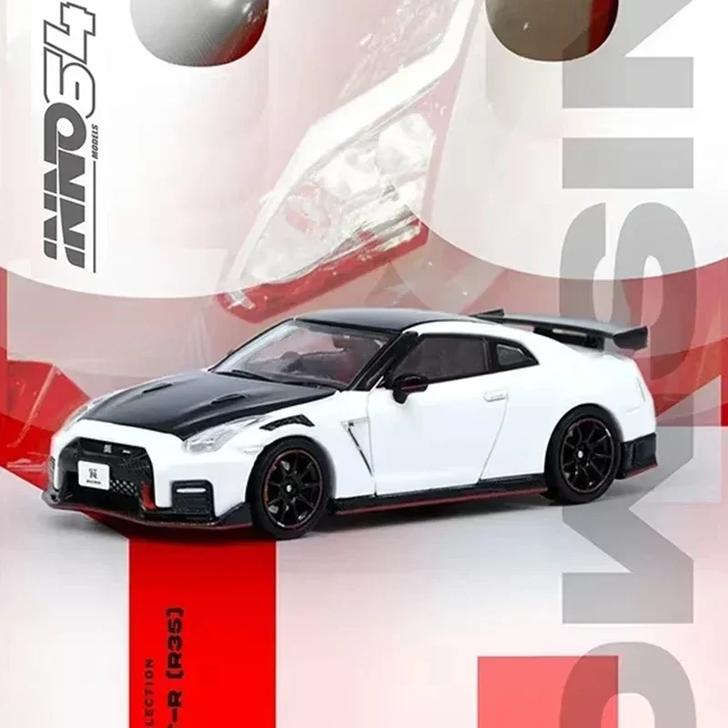 

INNO In Stock 1:64 NISSAN GTR R35 NISMO White Diecast Diorama Car Model Collection Toys