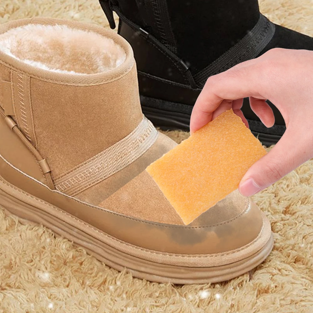 1/3pcs Leather & Suede Cleaning Wipes with Eraser, for Shoes, Bags, Quick Stain Removal, Home Cleaning Kit, Professional Care