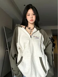 플러스 사이즈 긴팔 후드티 여성용 가을 겨울 플러스 사이즈 MM 아메리칸 디자인 감각 스몰 아우디언스 카디건 코트