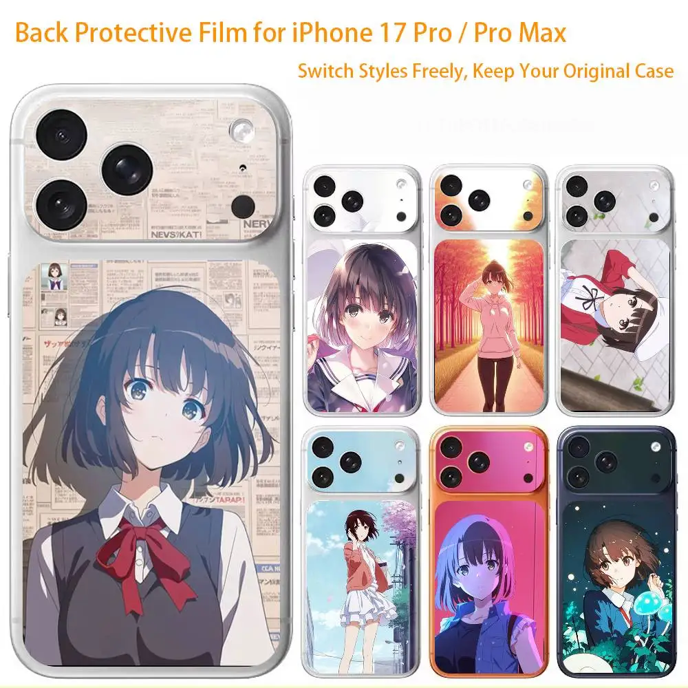 

Anime S-Saekano How To 3D Full Body Skin Decal for iPhone 17/Pro/Pro Max Color Rear Protective Sticker