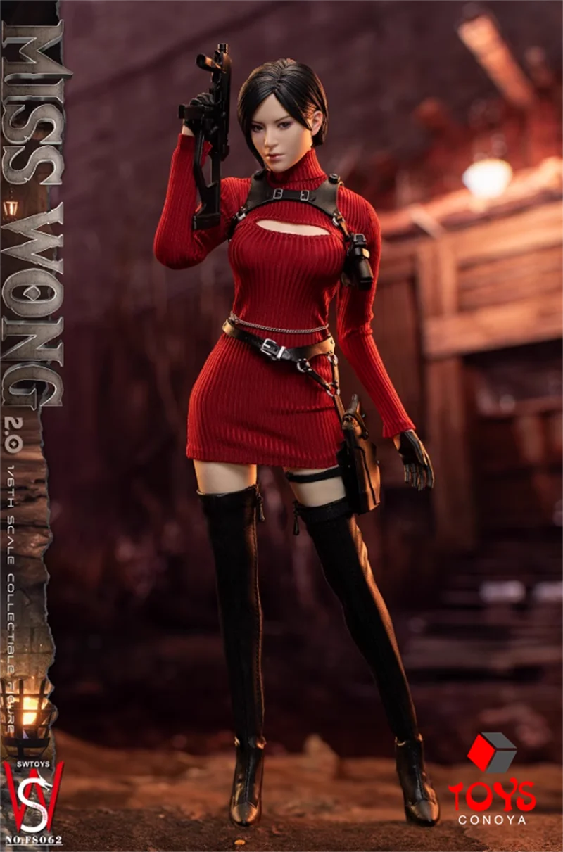 En Stock SWTOYS FS062 1/6 Ada Wong 2,0 cabeza de ojos móviles dobles esculpir figura de acción 12 ''figura de soldado femenino modelo completo