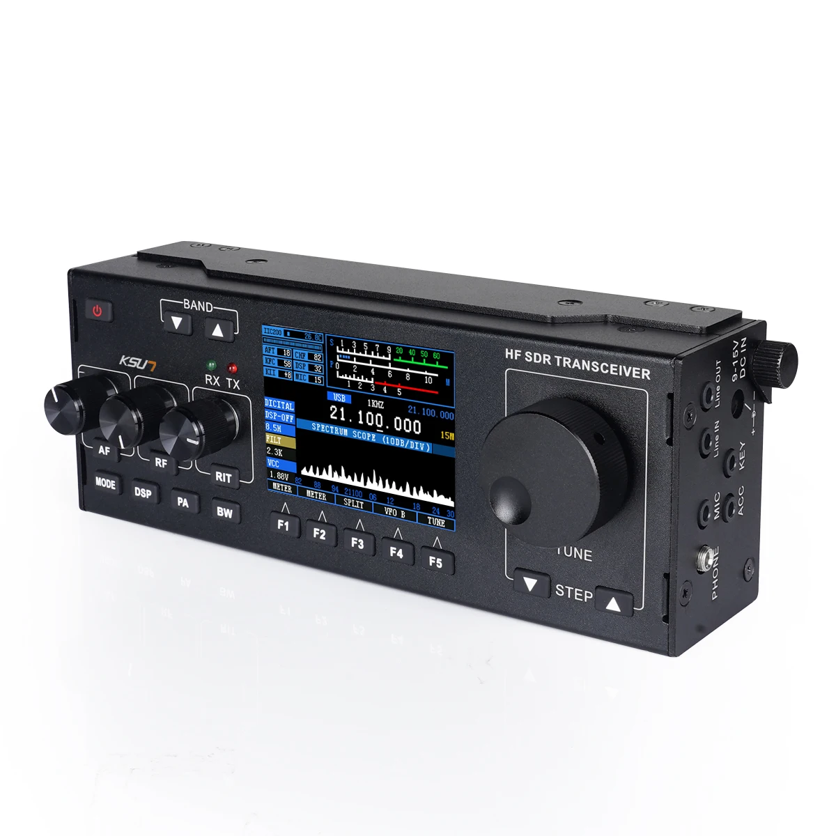 KSUN HF978 SDR موجة قصيرة 1.8-30MHZ HF راديو السيارة 15W DSP الرقمية الحد من الضوضاء جهاز الإرسال والاستقبال محطة السيارة المثبتة