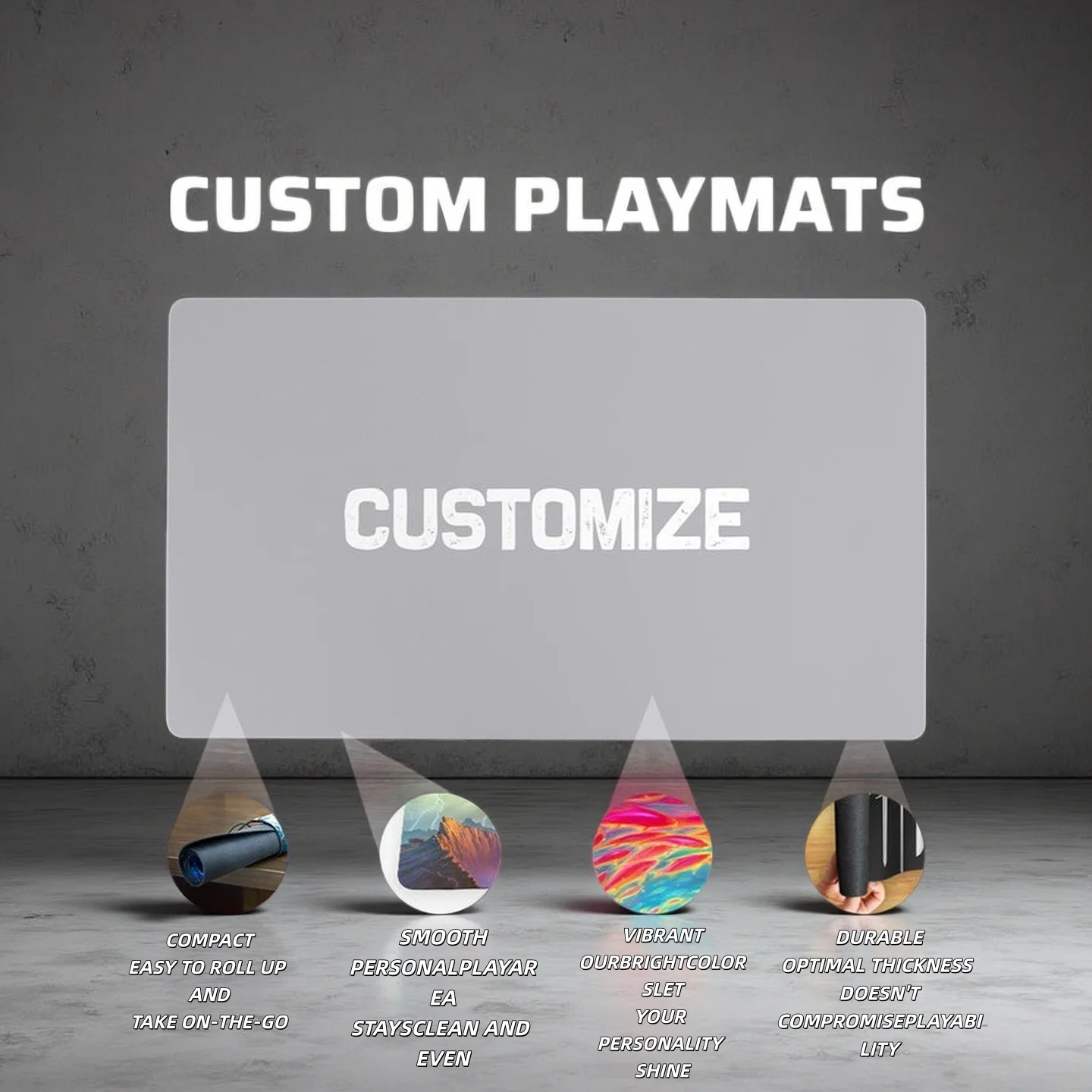 

Custom TCG Playmat Personalized Play Mat Custom Board Game Mats MTG Tabletop Accessories Trading Card Games
