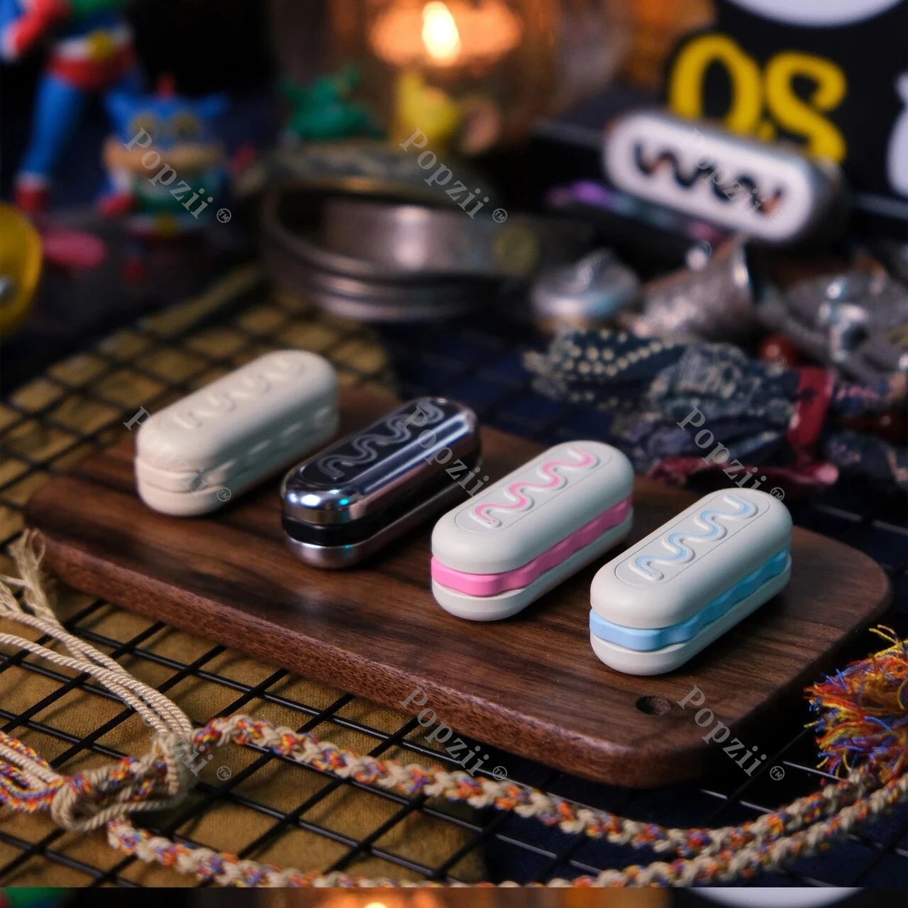 OSEDC نظرة خاطفة الميكانيكية برغر تململ صغير المنزلق متعدد المدار دفع المنزلق مكتب أدوات تخفيف التوتر الكبار لعبة لتخفيف التوتر