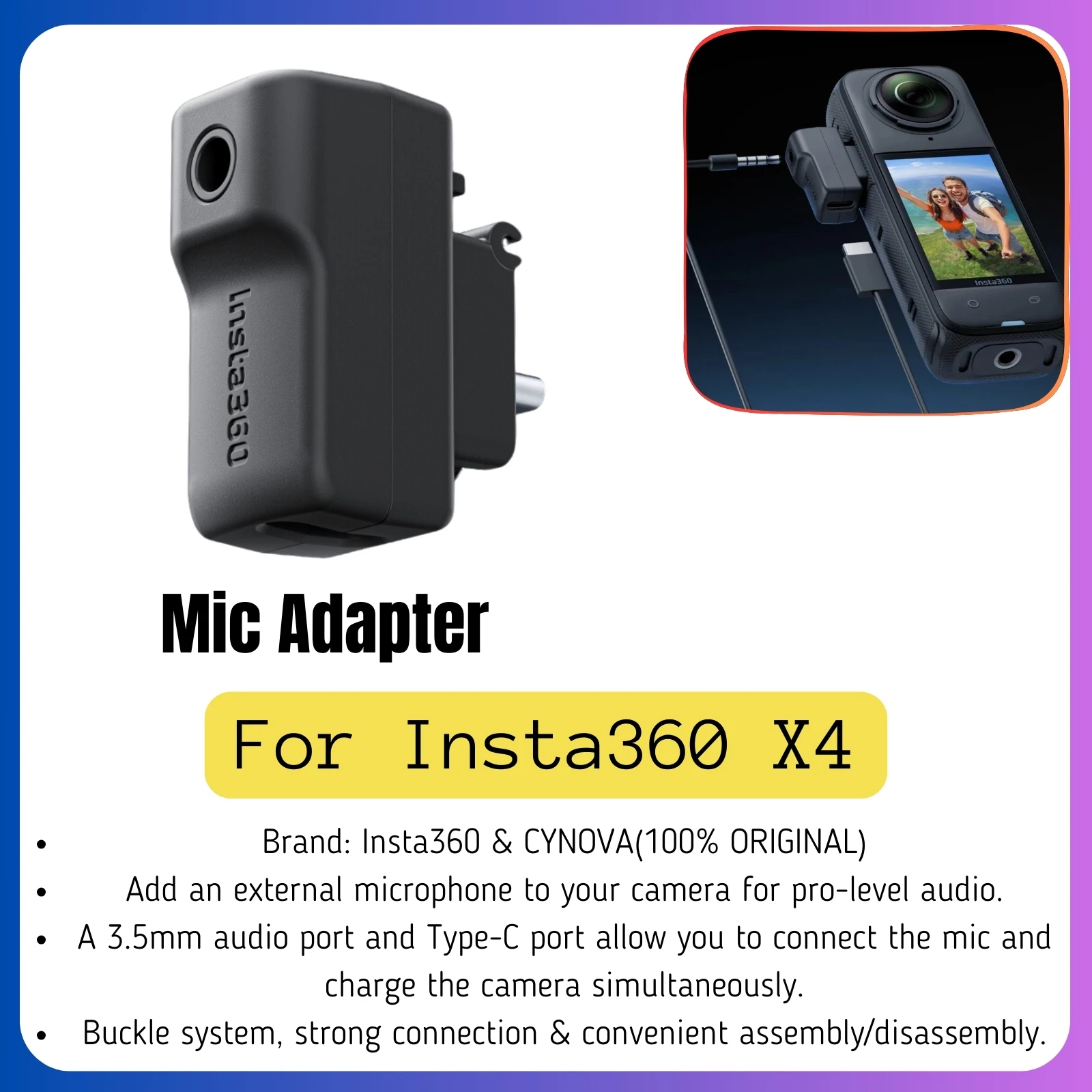 CYNOVA DJI Mic 2 X4 X3 対応 クールシューズマウント