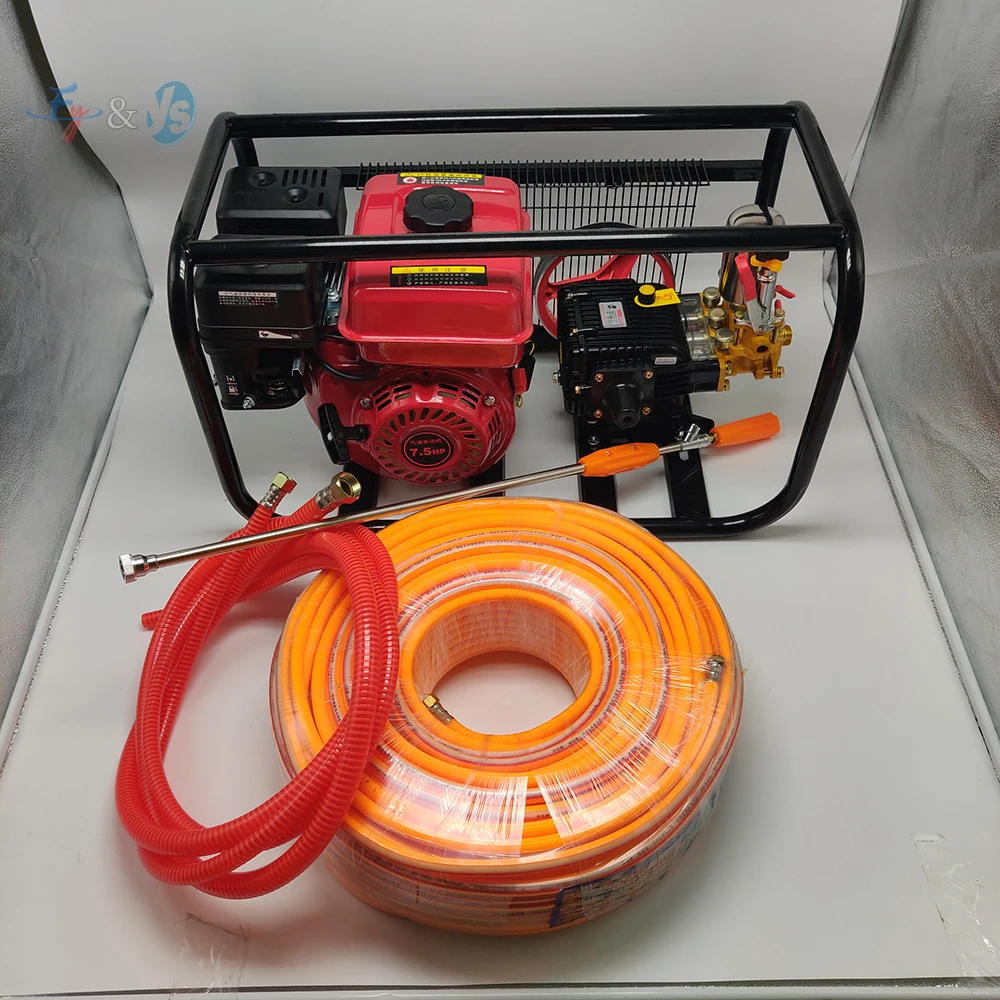 

Remote Atomization Four-Stroke Petrol Pump High Pressure Sprayer – Triple Cylinder Pump for Orchards, Farms & Gardens