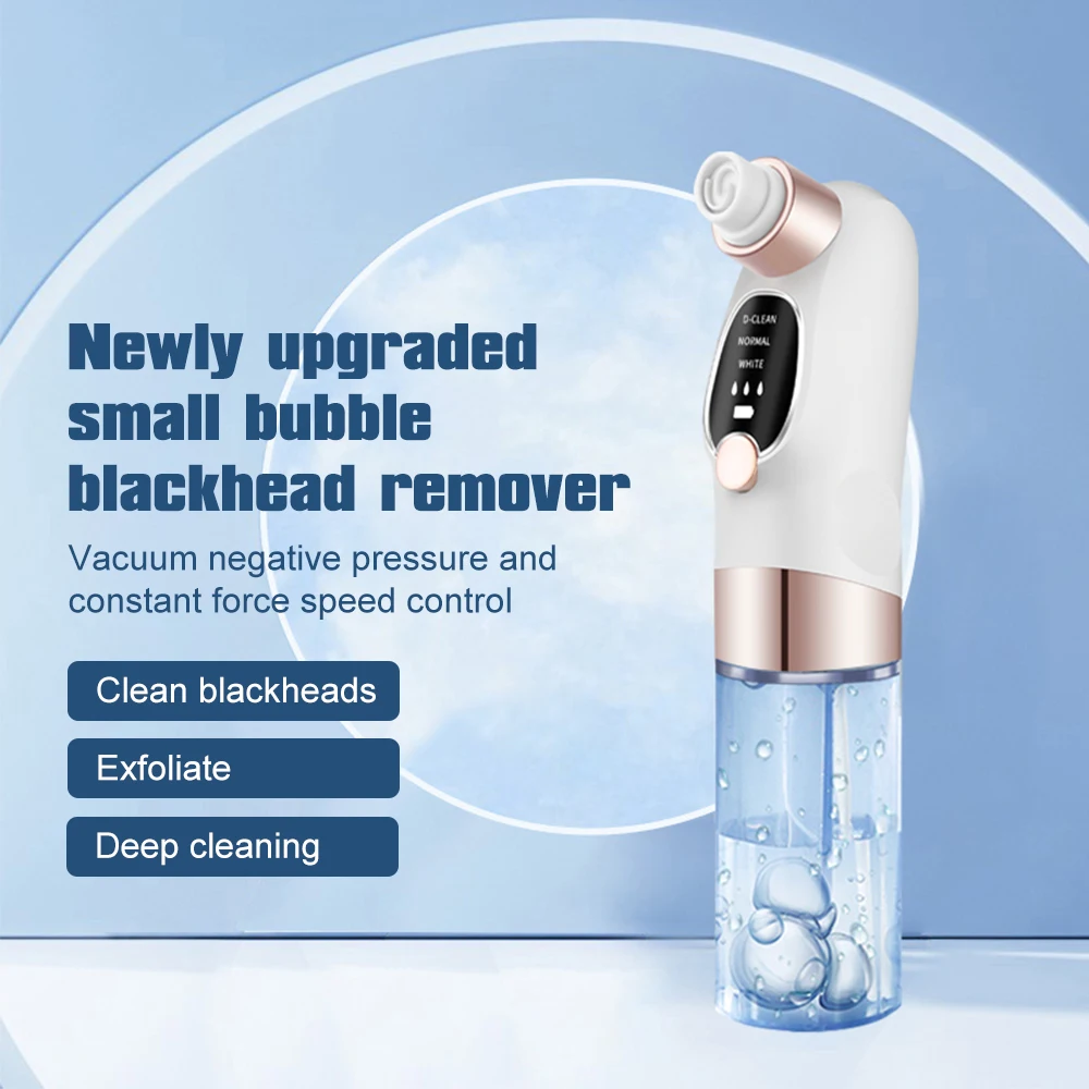 

Blackhead Remover Pore Vacuum Face Cleaner Electric Pimple Acne Black Head Removal USB Rechargeable Water Cycle Black Dot Remove