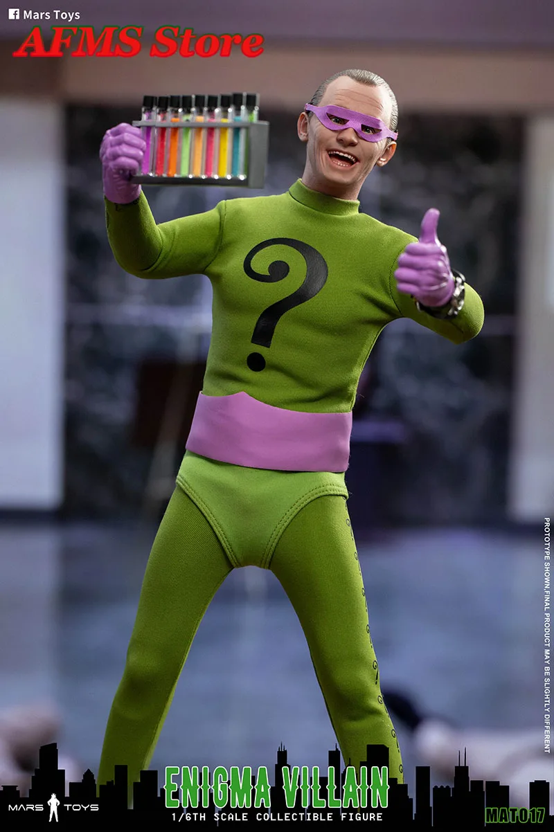 Mars brinquedos mat017 1/6 escala figura colecionável enigma vilão duas pessoas 12 Polegada homem soldado conjunto completo figura de ação corpo