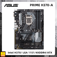 ASUS PRIME H370-A Motherboard Supports 8100 9100F 9400F 8600K 8700K 9700F 9900KF G5500 CPU 4xDDR4 2666 MHz LGA 1151 M.2 HDMI ATX