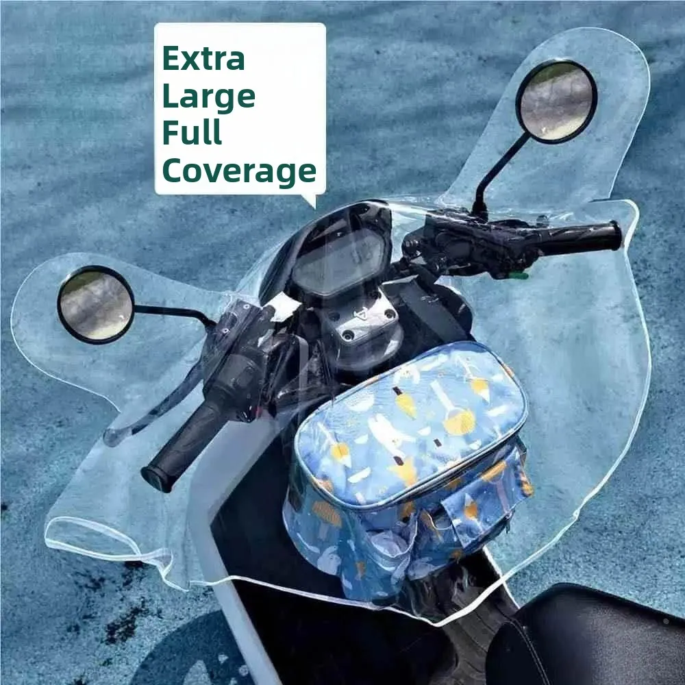 

Universal Motorcycle Windproof Waterproof Rainproof Cover Shield for Bicycles Wider Durable Protection Accessories
