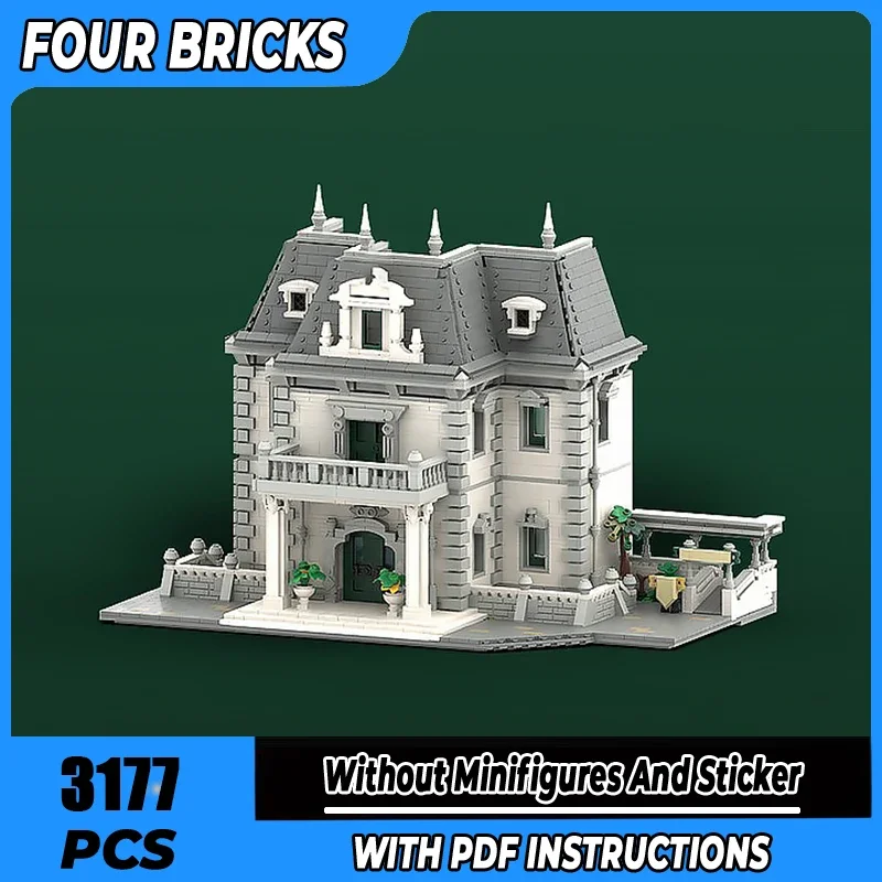 

Moc Building Blocks Villa Volta Technology Modular Bricks Model Gifts Christmas Toys DIY Sets Assembly