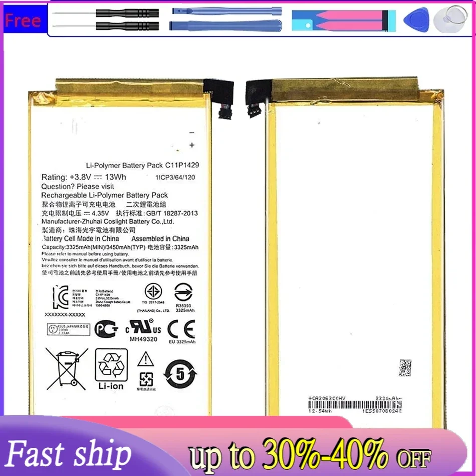 C11p1429 3450mAh Tablet Battery For ASUS ZENPAD C 7.0 C7.0 Z170MG Z710CG Z710C P01Z P01Y