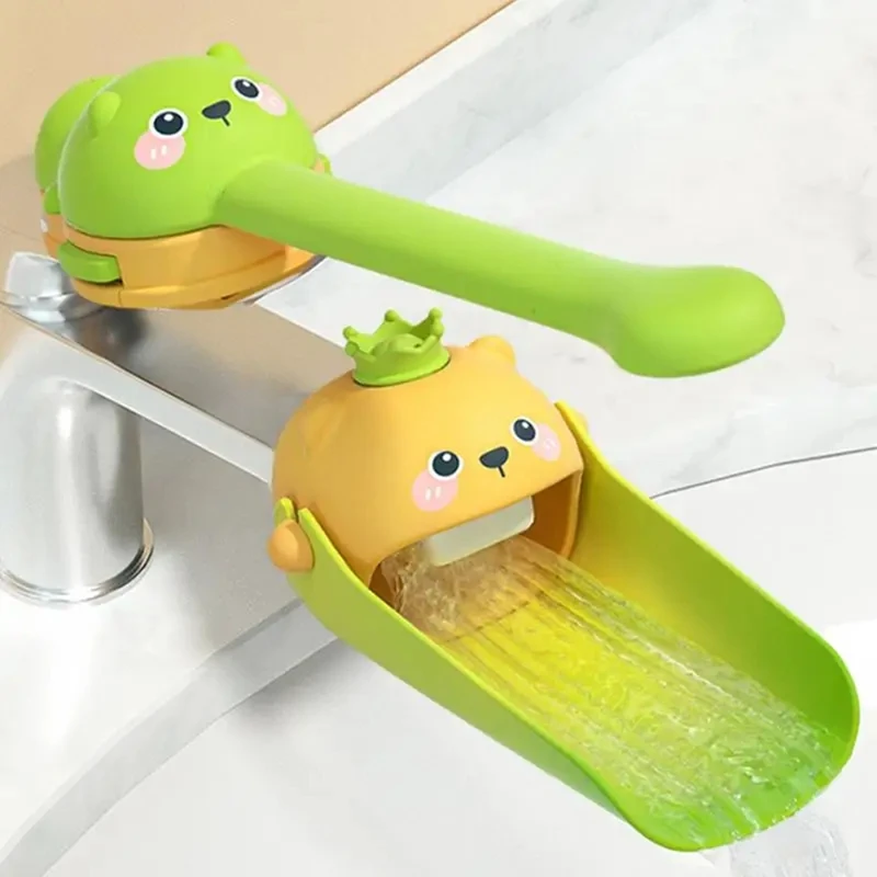 

Cartoon Animals Faucet Extender For Kids Hand Washing In Bathroom Sink Accessories Kitchen Convenient For Baby Washing