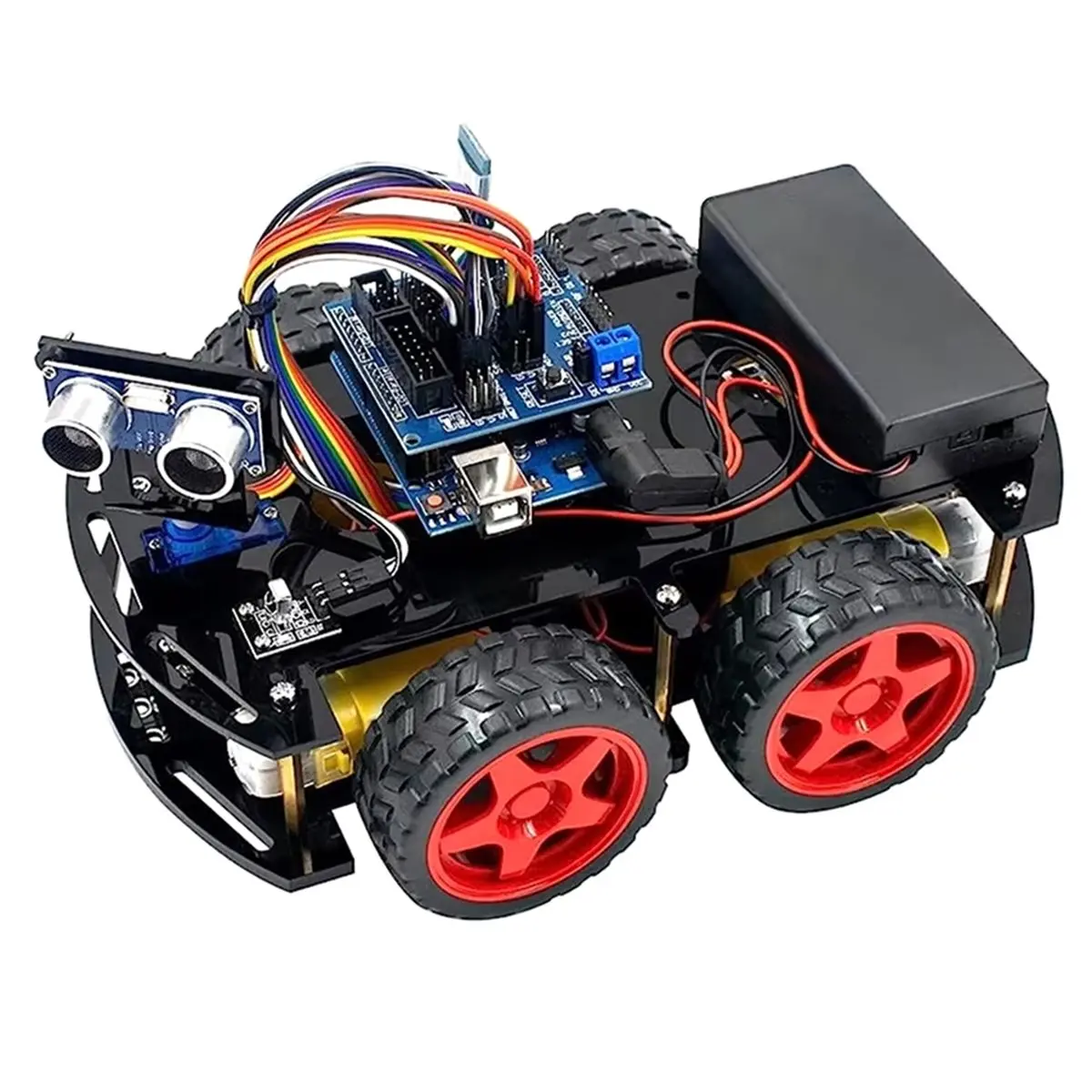 4WD Robot Car Kit for Programming Electronic Robotic Kit for R3 Project APP Control