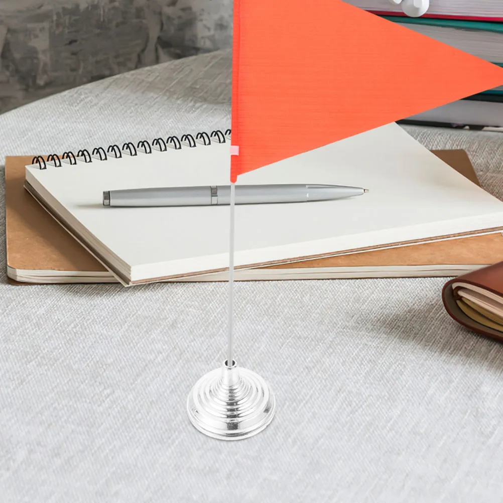 

6Pcs Plastic Desktop Mini Flag Holders Stable Table Flag Stands Small Flags for Office Party Decoration Display