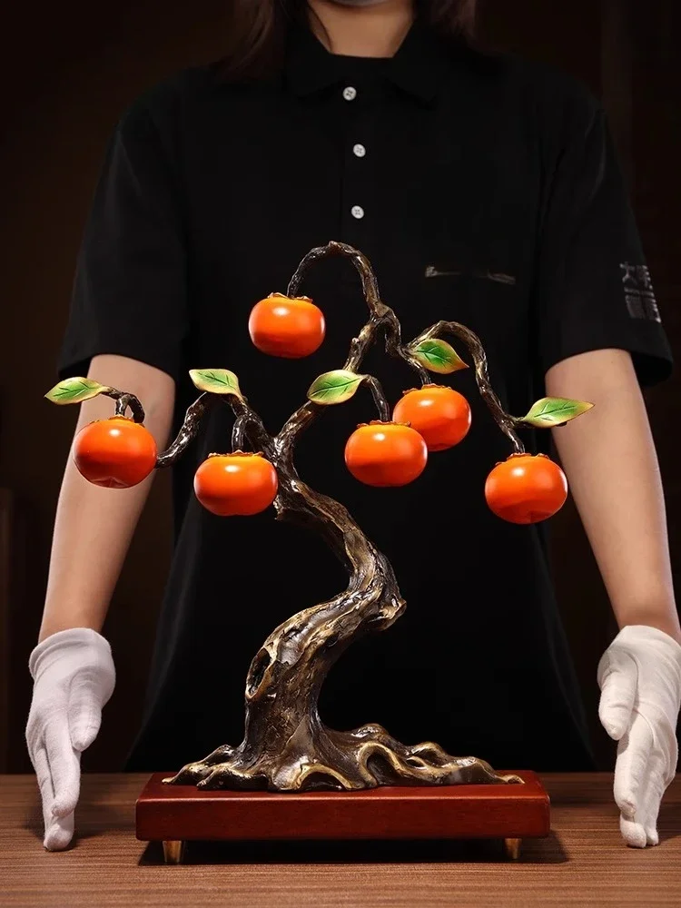 Everything Persimmon Ruyi Ornament Persimmon Living Room Ornament