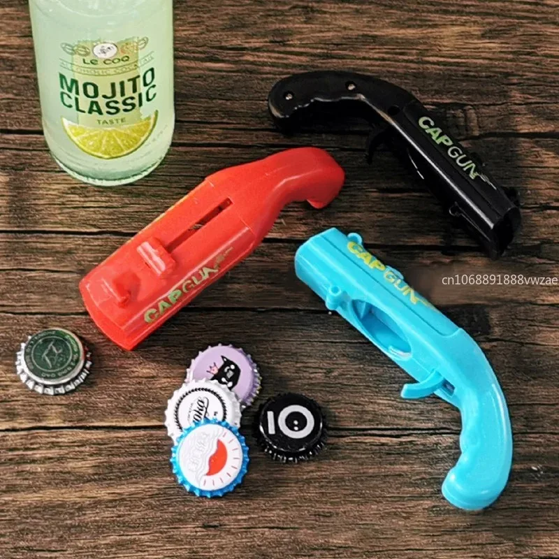 Creative Portable Beer Opener Cap Gun Bottle Opener Beer Bottles Open Capgun Drinking Opening Shooter Bar Outdoor Celebration