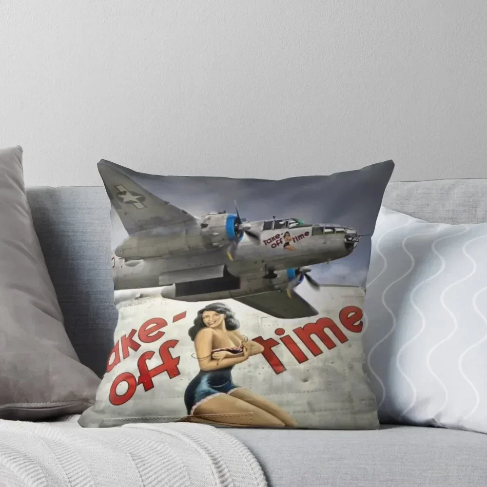 Take Off Time Throw Pillow Sofa Covers Decorative pillowcase Couch Pillows pillow