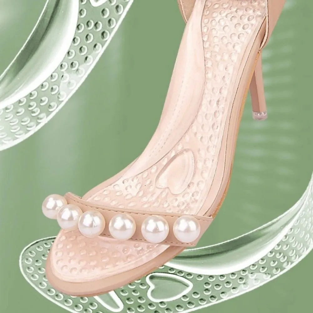 1 زوج جديد مكافحة زلة منصات وحيد ذاتية اللصق الصيف نعال جيل الصنادل المريحة نعل قوس الدعم