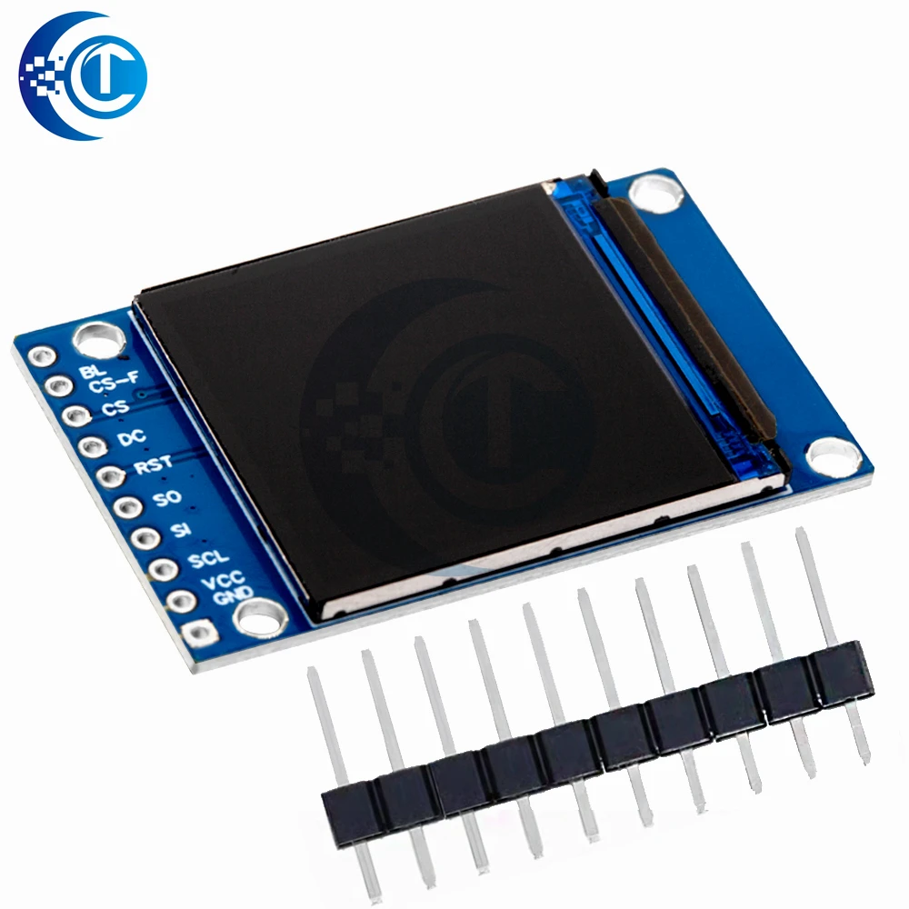 1.3-Inch 240×240 Full Color SPI TFT LCD Module (ST7789V) - Arduino Raspberry Pi Compatible for DIY Electronic Projects
