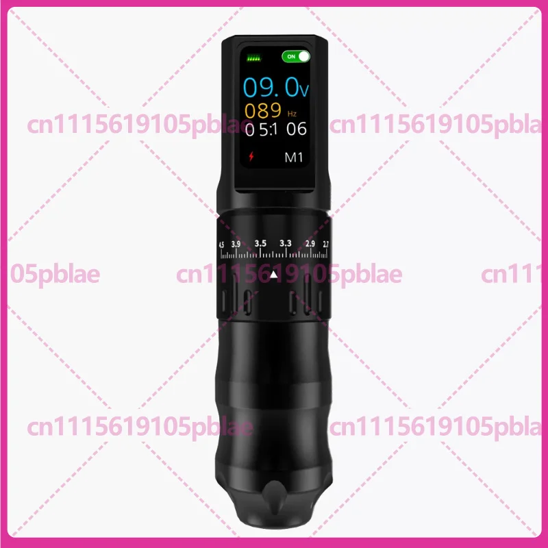 Wireless Color Screen Tattoo Pen Adjustable Stroke Rotary Tattoo Machine Rechargeable Battery Tattoo Gun For Liner Shader