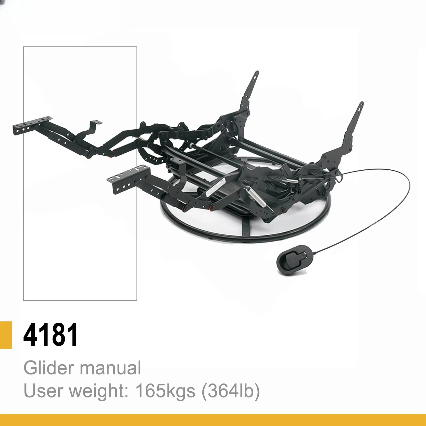 

RG-81S Metal Hand Lounge Chair Glider Chair Rotating Tilt Mechanism Modern Plywood Box Mini Drill Camera Cage 3 Years